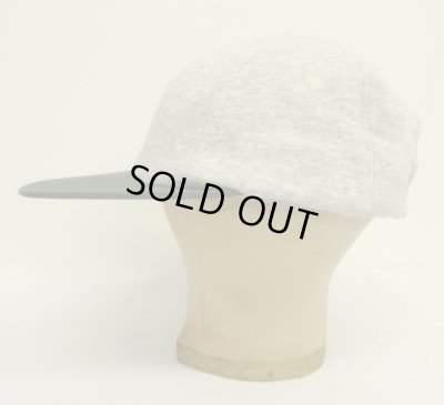 画像4: 90'S J.CREW 旧タグ スウェット/ツイル 6パネルキャップ アッシュグレー/ダークグリーン (DEADSTOCK)