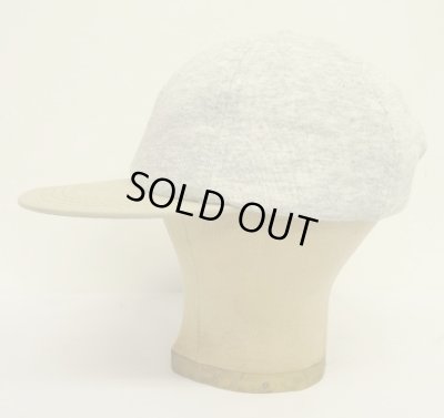 画像4: 90'S J.CREW 旧タグ スウェット/ツイル 6パネルキャップ アッシュグレー/ベージュ (DEADSTOCK)