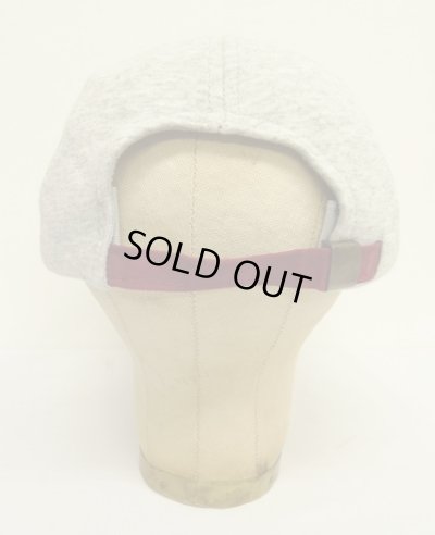 画像5: 90'S J.CREW 旧タグ スウェット/ツイル 6パネルキャップ アッシュグレー/バーガンディ (DEADSTOCK)