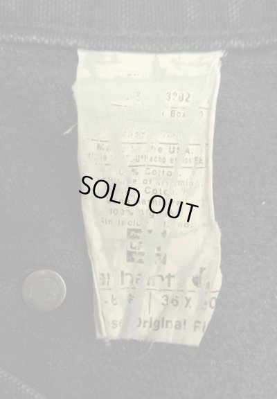 画像3: 90'S CARHARTT ダック ダブルニーペインターパンツ フェードブラック W36L30 USA製 (VINTAGE)