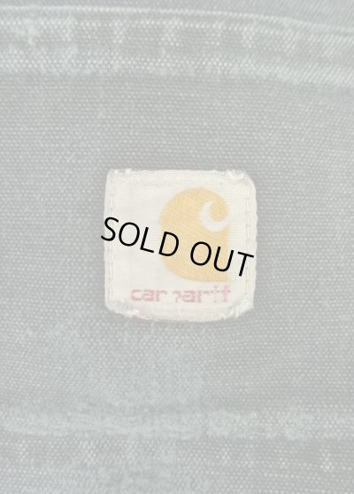 画像5: 90'S CARHARTT ダック ダブルニーペインターパンツ フェードブラック W36L30 USA製 (VINTAGE)