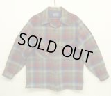 70'S PENDLETON "BOARD SHIRT" ウール オープンカラーシャツ チェック柄 USA製 (VINTAGE)