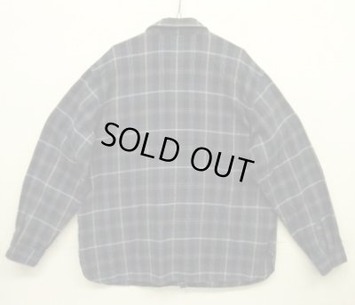 画像6: 90'S RALPH LAUREN チンスト＆マチ付き ヘビーフランネル 長袖 ワークシャツ チェック柄 (VINTAGE)