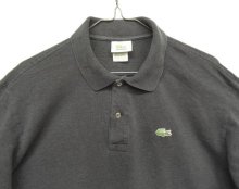 他の写真1: 80'S CHEMISE LACOSTE 長袖 ポロシャツ チャコールヘザー フランス製 (VINTAGE)