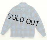 60'S PENDLETON "BOARD SHIRT" ウール オープンカラーシャツ オンブレチェック USA製 (VINTAGE)