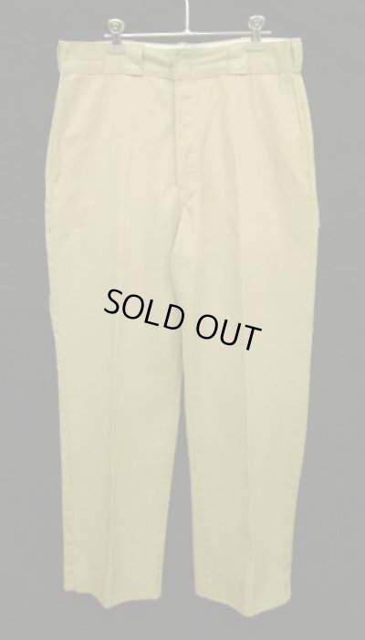 画像5: 70'S DICKIES 874 チビタグ ワークパンツ TALONアルミジップ ベージュ W33L32 USA製 (VINTAGE)