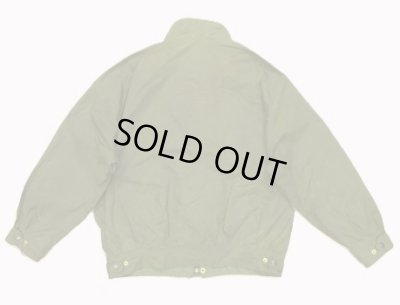 画像7: 90'S BARBOUR 3クレスト 旧タグ "WAX COTTON BLOUSON" 襟レザー ショート丈 オイルドジャケット オリーブ イングランド製 (VINTAGE)