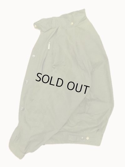 画像5: 90'S BARBOUR 3クレスト 旧タグ "WAX COTTON BLOUSON" 襟レザー ショート丈 オイルドジャケット オリーブ イングランド製 (VINTAGE)