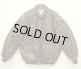 90'S LL Bean "THINSULATE入り" A-2 レザー フライトジャケット ブラウン TALONジップ USA製 (VINTAGE)