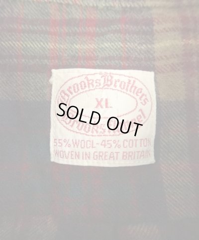 画像2: 60'S BROOKS BROTHERS "BROOKS FLANNEL" 6ボタン フランネル BDシャツ チェック柄 イギリス製 (VINTAGE)