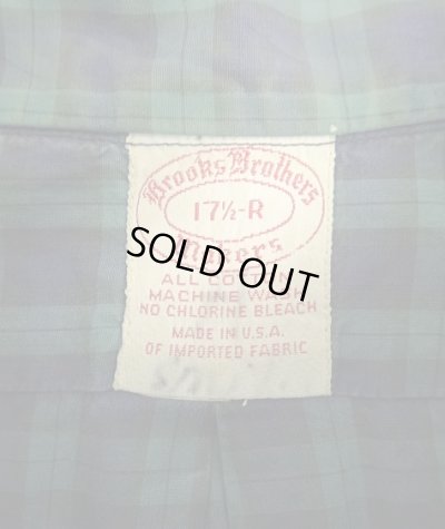 画像2: 70'S BROOKS BROTHERS "MAKERS" 6ボタン ポプリン BDシャツ チェック柄 USA製 (VINTAGE)
