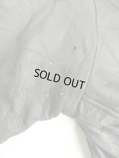 画像3: 70'S フランス軍 前期型 レザー パイロットジャケット ダークネイビー (VINTAGE)