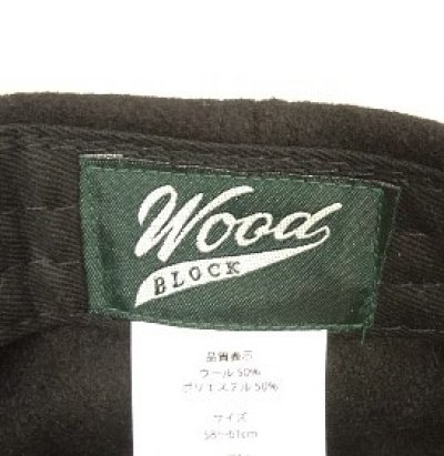 画像6: WOODBLOCK "CLASSIC WB LOGO WOOL CAP" BLACK (NEW)