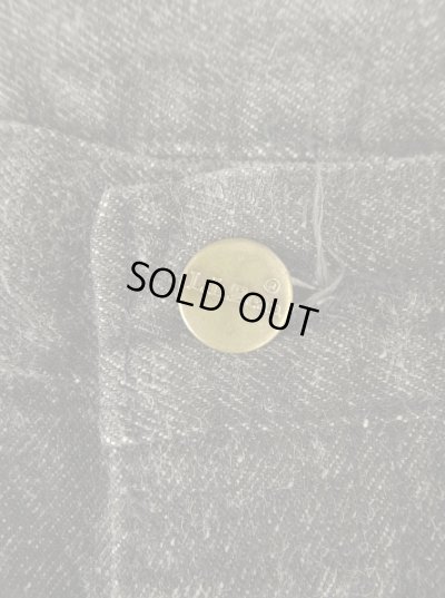 画像4: 80'S LL Bean "先染めブラック" ボタンフライ デニム ブラック USA製 (VINTAGE)