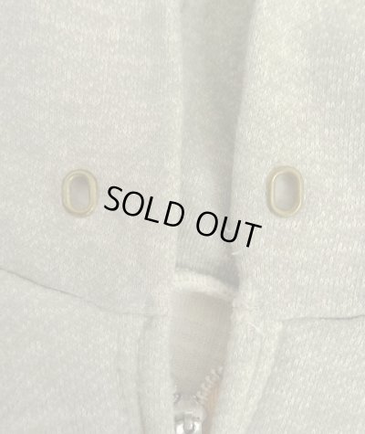 画像4: 70'S MAVERICK 裏サーマル フルジップ スウェットパーカー IDEALアルミジップ ヘザーグレー USA製 (VINTAGE)