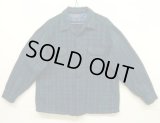 60'S PENDLETON "BOARD SHIRT" ウール オープンカラーシャツ チェック柄 USA製 (VINTAGE)