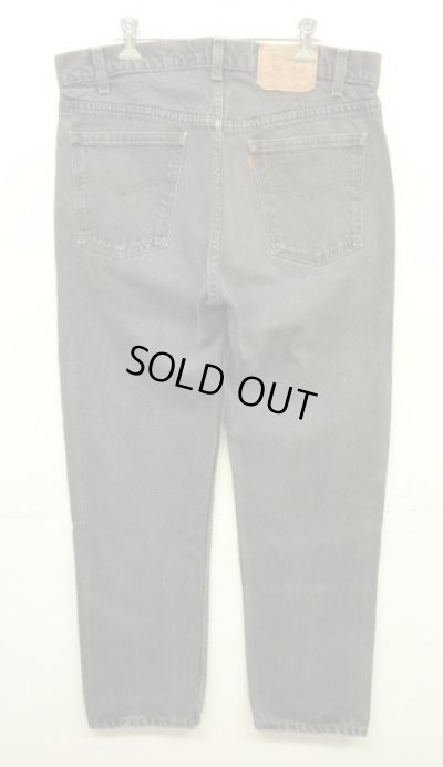 画像4: 80'S LEVIS 505 デニム 先染めブラック W36L30 USA製 (VINTAGE)