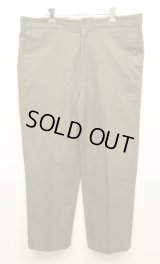 70'S SEARS "PERMA-PREST" ワークパンツ 42TALONジップ オリーブ (VINTAGE)