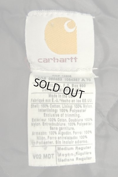 画像2: 00'S CARHARTT 裏地キルティング ダックベスト ネイビー USA製 (VINTAGE)