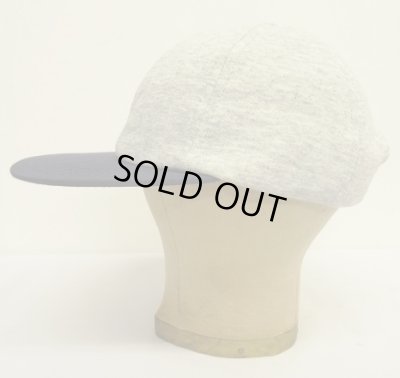 画像3: 90'S J.CREW 旧タグ スウェット/ツイル 6パネルキャップ アッシュグレー/ネイビー (DEADSTOCK)