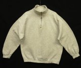 90'S TULTEX ハーフジップ スウェットシャツ アッシュグレー (VINTAGE)