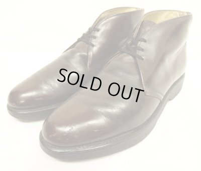 画像1: 80'S MASON レザー ポストマン チャッカブーツ レッドブラウン USA製 (VINTAGE)