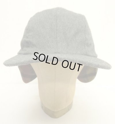 画像2: 90'S J.CREW 旧タグ 耳当て付き ウールキャップ グレー USA製 (DEADSTOCK)