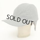 90'S J.CREW 旧タグ 耳当て付き ウールキャップ グレー USA製 (DEADSTOCK)