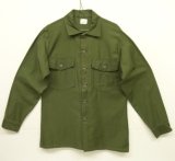 60'S アメリカ軍 US ARMY "OG107" コットンサテン ユーティリティシャツ (DEADSTOCK)