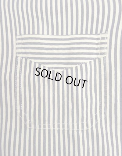 画像3: 50'S ユーロワーク Vポケット ショート丈 ワークジャケット カバーオール ストライプ (VINTAGE)