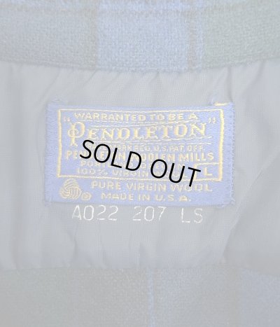 画像2: 60'S PENDLETON "BOARD SHIRT" ウール オープンカラーシャツ チェック柄 USA製 (VINTAGE)
