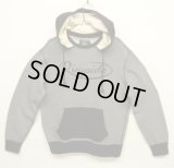 RRL 後付けフード スウェットパーカー チャコール/ブラック (USED)