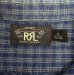 画像2: RRL 6ボタン チンスト＆マチ付き 隠しボタンダウンシャツ インディゴ (USED) (2)
