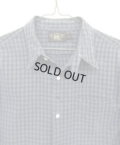 画像3: RRL 6ボタン チンスト＆マチ付き 隠しボタンダウンシャツ インディゴ (USED)