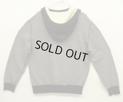 画像3: RRL 後付けフード スウェットパーカー チャコール/ブラック (USED)