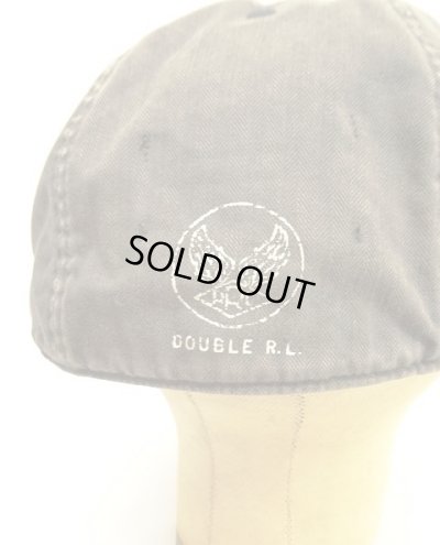 画像5: RRL ヘリンボーンツイル ミリタリーキャップ フェードブラック (USED)