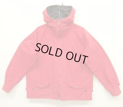 画像5: 50'S ユーロヴィンテージ リバーシブル フルジップ スモックパーカー LAMPOコの字留めジップ ブラック/レッド (VINTAGE)