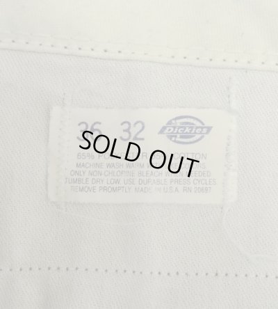 画像2: 80'S DICKIES チビタグ ツープリーツ ワークパンツ ネイビー W36L32 USA製 (VINTAGE)