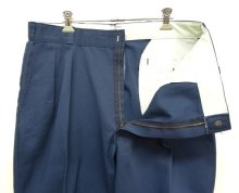 他の写真1: 80'S DICKIES チビタグ ツープリーツ ワークパンツ ネイビー W36L32 USA製 (VINTAGE)