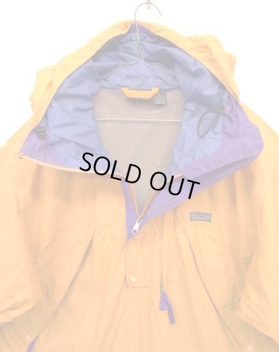 画像4: 90'S PATAGONIA 旧タグ ナイロン アノラックパーカー マンゴー/パープル (VINTAGE)