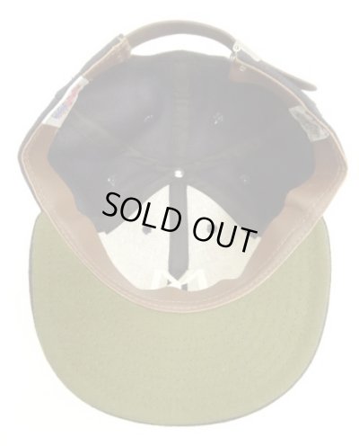 画像5: COOPERSTOWN BALL CAP "NEWYORK BLACK YANKEES" 汗止め＆バックストラップレザー製 ウールキャップ ネイビー USA製 (NEW)