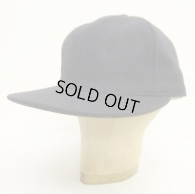 画像1: COOPERSTOWN BALL CAP "SOLID WOOL CAP" 汗止め＆バックストラップレザー製 ウールキャップ ネイビー USA製 (NEW)