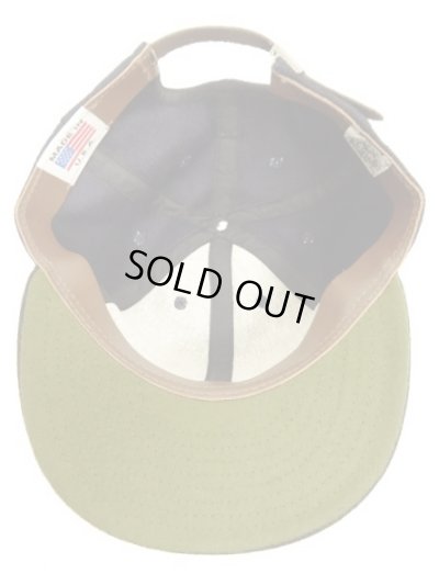 画像5: COOPERSTOWN BALL CAP "SOLID WOOL CAP" 汗止め＆バックストラップレザー製 ウールキャップ ネイビー USA製 (NEW)