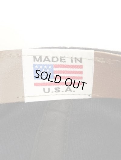 画像7: COOPERSTOWN BALL CAP "SOLID WOOL CAP" 汗止め＆バックストラップレザー製 ウールキャップ ネイビー USA製 (NEW)
