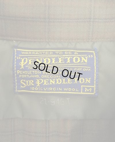 画像2: 60'S PENDLETON "SIR PENDLETON" ウール 長袖 オープンカラーシャツ チェック柄 USA製 (DEADSTOCK)