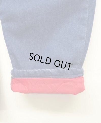 画像5: 70'S MONTGOMERY WARD トップスナップボタン 裏地付き デニム ペインターパンツ インディゴ 42TALONジップ (VINTAGE)