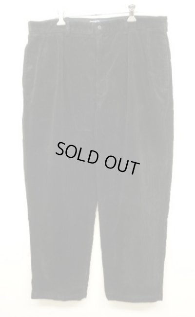 画像1: 90'S RALPH LAUREN "ANDREW PANT" ツープリーツ 太畝 コーデュロイパンツ ブラック W38L30 (VINTAGE)