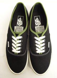 他の写真1: VANS "SALES SAMPLE" AUTHENTIC キャンバス スニーカー ブラック/オリーブトリム (一点物/NEW)