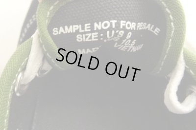 画像2: VANS "SALES SAMPLE" AUTHENTIC キャンバス スニーカー ブラック/オリーブトリム (一点物/NEW)