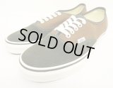 VANS "SALES SAMPLE" AUTHENTIC スウェード/キャンバス スニーカー オリーブ/ブラウン (一点物/NEW)